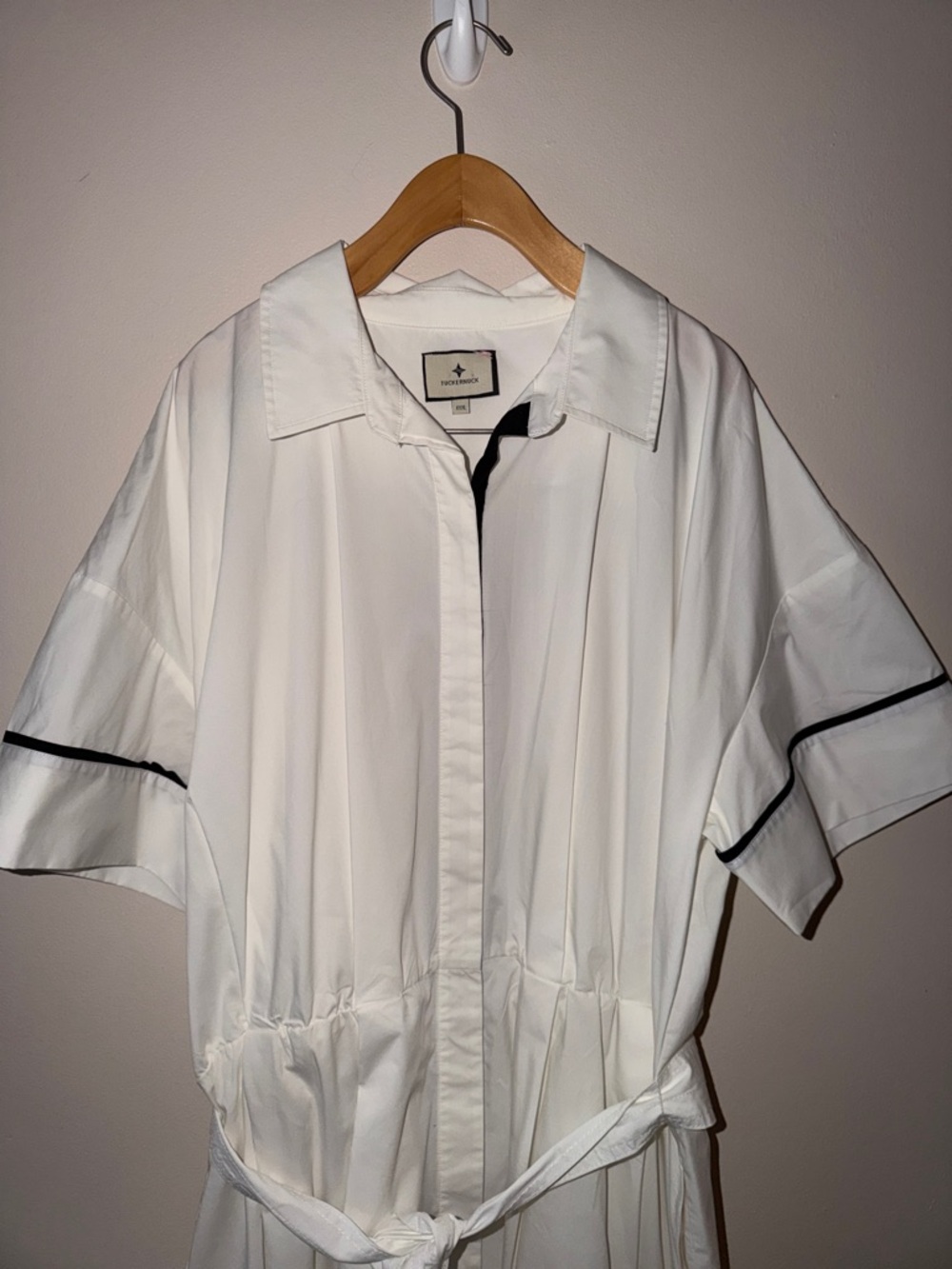 TUCKERNUCK White Piped Kate Midi Dress Size XXXL - Picture 5 of 9
